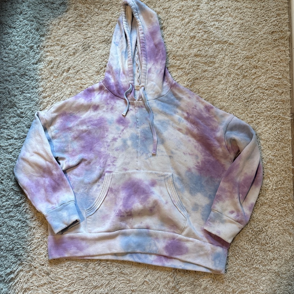 FP Movement by Free People Tie-Dye Hoodie - Purple and Blue